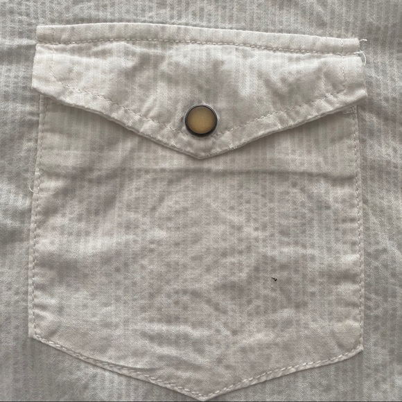 Jachs Men's White Snap Front Shirt - Picture 5 of 8